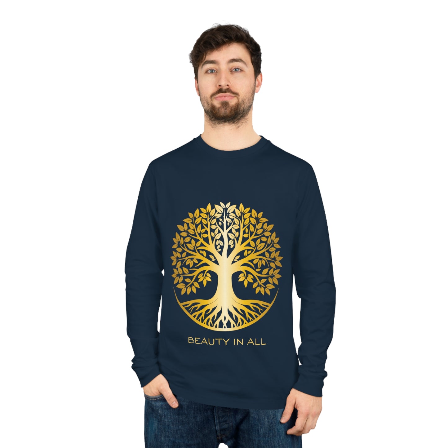 Fall Inspired 100% Cotton Long Sleeve Unisex Tee - Beauty In All